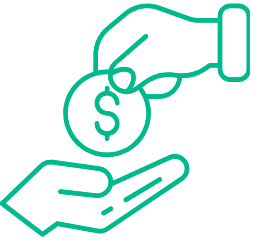Deposit payment hand